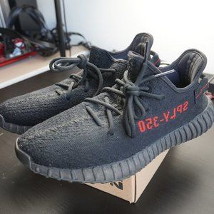 Adidas Yeezy Boost 350 V2 Black Red " BRED "